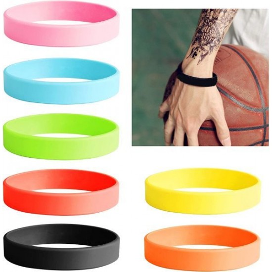 7PCS Silicone Bracelet Set For Men Women Wristbands Rubber Band Bracelets Assorted Colors Gifts Bracelets Sport 7PCS Silicone Bracelet Set For Men Women Wristbands Rubber Band Bracelets Assorted Colors Gifts Bracelets Sport